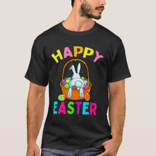Frohe Ostertag Hase Ei Jagd Frühling Christia T-Shirt