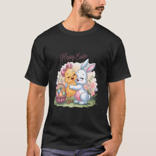 Frohe Ostertag Küken Hase beste Freunde Cute Eas T-Shirt
