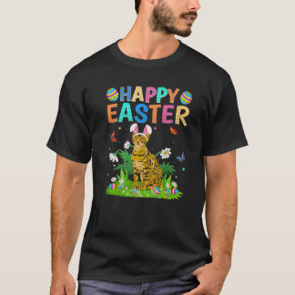 Frohe Ostertag Lustige Bengalkatze Ostersonntag T-Shirt