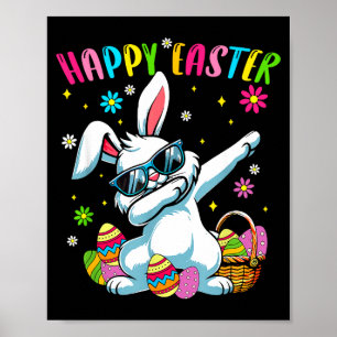 Frohe Ostertag Mädchen Jungen Ostern Lustig Dabbin Poster