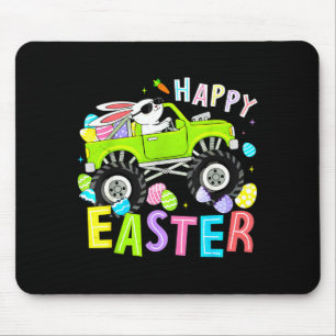 Frohe Ostertage Häschen Monstertruck für Kinder Ju Mousepad