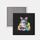 Frohe Ostertage Hase Ei Videospiel Kinder Ich Magnet (Vorderseite/Rückseite)