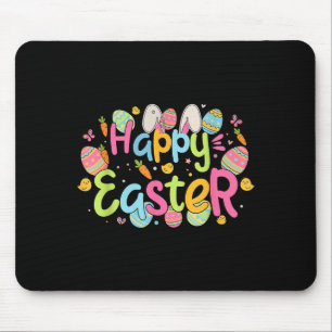 Frohe Ostertage Süße Hasenohren Und Oster-Ei Hu Mousepad