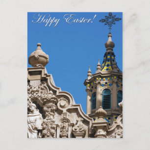 Frohe Osterzeit  Balboa Park im Foto San Diego  Feiertagspostkarte