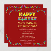 Frohe Osterzeit Einladung (Vorne/Hinten)