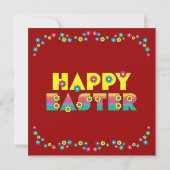 Frohe Osterzeit Einladung (Rückseite)