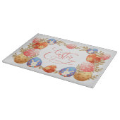 Frohe Osterzeit Schneidebrett (Ecke)