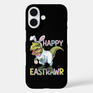 Frohe Ostrawr T Rex Ostern Dinosaurier Hase Ei iPhone 16 Hülle