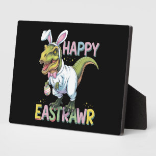 Frohe Ostrawr T Rex Ostern Dinosaurier Hase Ei Fotoplatte