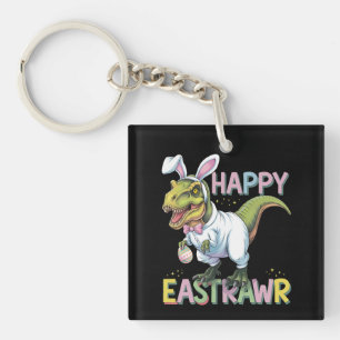 Frohe Ostrawr T Rex Ostern Dinosaurier Hase Ei Schlüsselanhänger