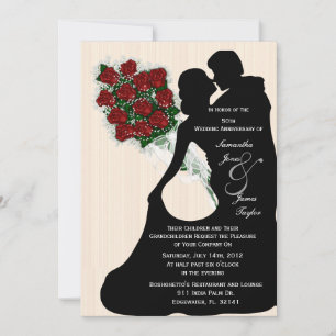 Frohe Party zum Hochzeitstag Weiße Hochzeit Tanz S Einladung