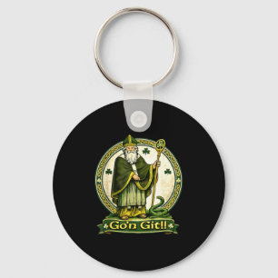 Frohe Patrick's Day irischer Feiertag Glückspilz Schlüsselanhänger