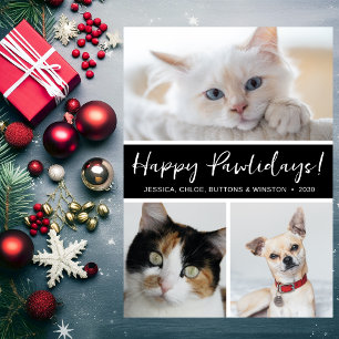 Frohe Pawlidays 3 Foto Feiertagskarte