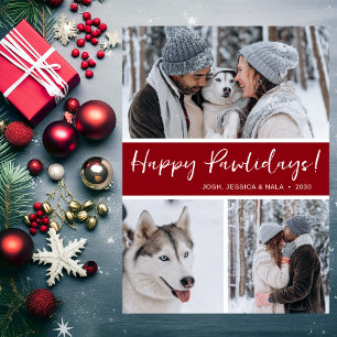 Frohe Pawlidays 3 Foto Feiertagskarte