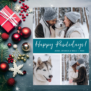 Frohe Pawlidays 3 Foto Feiertagskarte