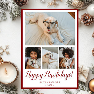 Frohe Pawlidays 4 Foto Feiertagskarte