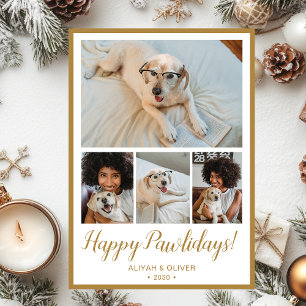 Frohe Pawlidays 4 Foto Feiertagskarte