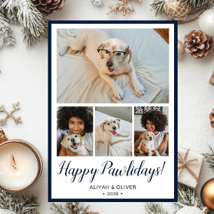 Frohe Pawlidays 4 Foto Feiertagskarte