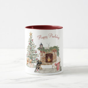 Frohe Pawlidays Hunde-Design - Briard Tasse