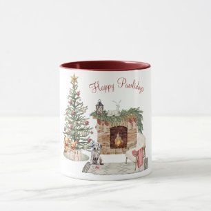 Frohe Pawlidays Hunde-Design - Dalmatiner Tasse