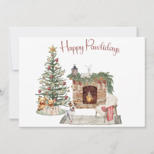 Frohe Pawlidays Hunde-Design - Jack Russell Feiertagskarte