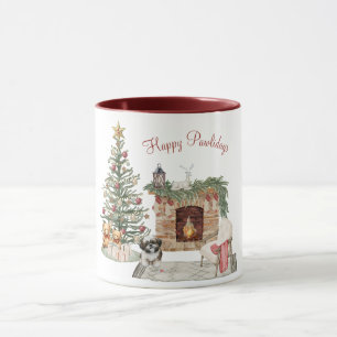 Frohe Pawlidays Hunde-Design - Shih Tzu Tasse