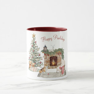 Frohe Pawlidays Weihnachts Hund- Corgi Tasse