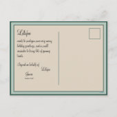 Frohe Pawmas Foto Weihnachtskarte Feiertagspostkarte (Rückseite)