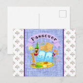 Frohe Pessach Postkarte (Vorne/Hinten)