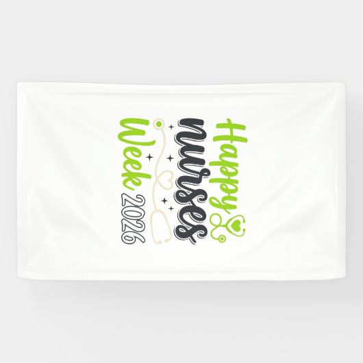 Frohe Pflegerwoche 2026 Stethoskop-Pfleger-Design_ Banner (Horizontal)