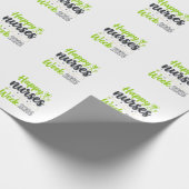 Frohe Pflegerwoche 2026 Stethoskop-Pfleger-Design_ Geschenkpapier (Ecke)