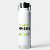 Frohe Pflegerwoche 2026 Stethoskop-Pfleger-Design_ Trinkflasche (Vorderseite)