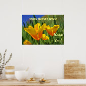 Frohe Pflegeschwester-Woche! Kunstdrucke Poster Da (Küche)