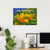 Frohe Pflegeschwester-Woche! Kunstdrucke Poster Da (Heimbüro)