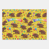 Frohe Pfotenparty Hundeparty Geschenkpapier Set (Vorderseite 2)