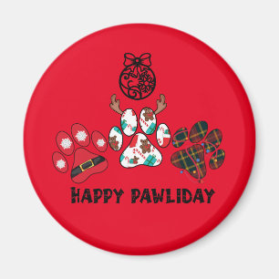 Frohe Pfotweinachten - Weihnachts Magnet