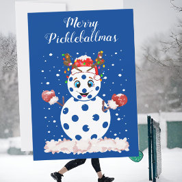 Frohe pickleballmas Weihnachts-Pickleball-Fan Feiertagskarte