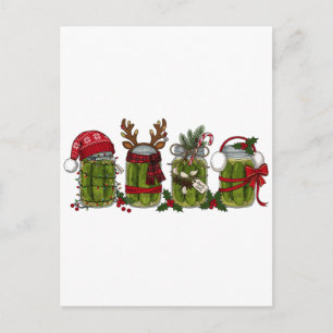 Frohe Picklemas-Einmachglas-Weihnachten Lustig Postkarte