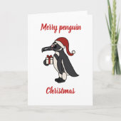 Frohe Pinguin Weihnachten (Vorderseite)
