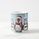 Frohe Pinguinweihnachtsfeste Kaffeetasse (Mittel)
