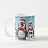Frohe Pinguinweihnachtsfeste Kaffeetasse (Links)
