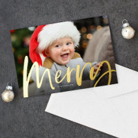 Frohe Pinselschrift Foto Weihnachten