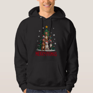 Frohe Pitmas Pitbull Hund hässlicher Weihnachtspul Hoodie