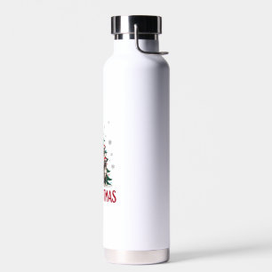 Frohe Pitmas Pitbull Hund hässlicher Weihnachtspul Trinkflasche