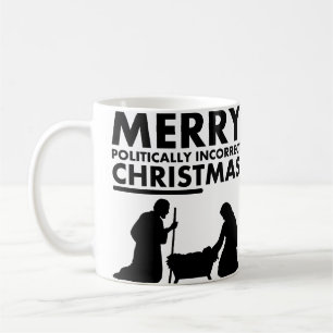 Frohe politisch inkorrekte Weihnachts-Christ Mug Kaffeetasse