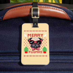 Frohe Pugmas! Gepäckanhänger