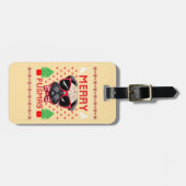 Frohe Pugmas! Gepäckanhänger (Vorderseite horizontal)