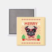 Frohe Pugmas! Magnet (Vorderseite/Rückseite)
