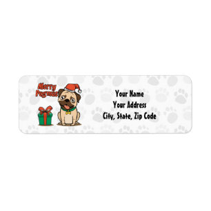 Frohe Pugmas Mops Weihnachten