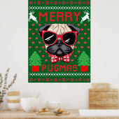 Frohe Pugmas! Poster (Küche)